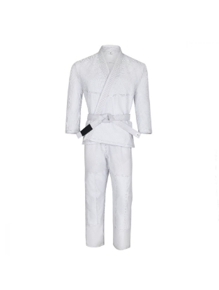 Picture of BJJ UNIFORM PEARL WEAVE MEDIUM WEIGHT WHITE