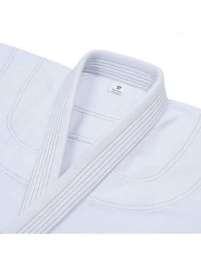 Picture of BJJ UNIFORM PEARL WEAVE MEDIUM WEIGHT WHITE