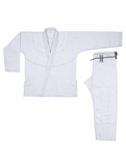 Picture of BJJ UNIFORM PEARL WEAVE MEDIUM WEIGHT WHITE
