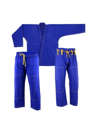Picture of BJJ UNIFORM PEARL WEAVE MEDIUM WEIGHT BLUE