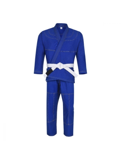 Picture of BJJ UNIFORM PEARL WEAVE MEDIUM WEIGHT BLUE