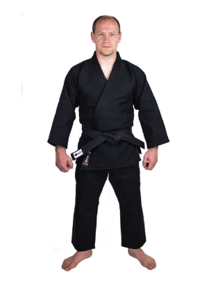 Picture of JUDO UNIFORM DOUBLE WEAVES NEW IJF SPECS BLACK