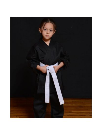 Picture of LIGHT WEIGHT KARATE STUDENT UNIFORM BLACK