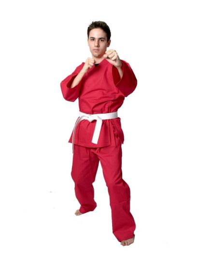 Picture of 7.5oz MEDIUM WEIGHT KARATE UNIFORM RED
