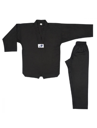 Picture of LIGHTWEIGHT TKD BLACK UNIFORM 6OZ