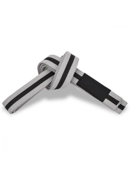 Picture of BJJ BELTS GREY WITH BLACK STRIPE