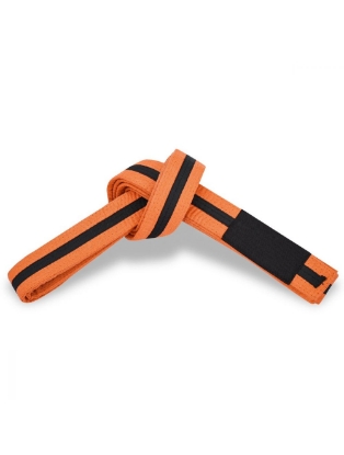 Picture of BJJ BELTS ORANGE WITH BLACK STRIPE
