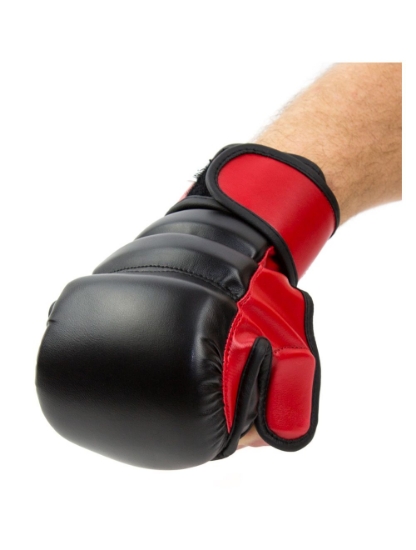 Picture of MMA HYBRID GLOVES BLK/RED