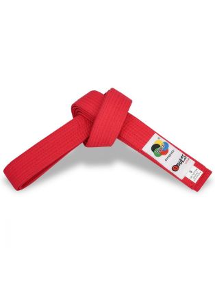 Picture of WKF Approved Kata/Kumite Belt Red
