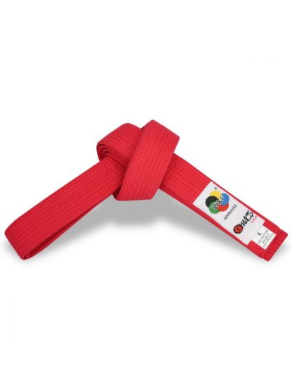 Picture of WKF Approved Kata/Kumite Belt Red