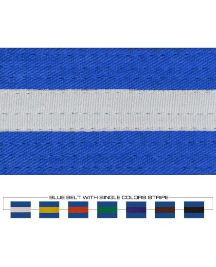 Picture of BLUE BELT WITH COLORS STRIPE