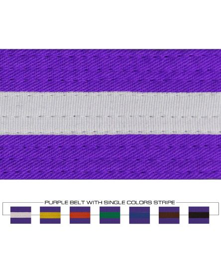 Picture of PURPLE BELT WITH COLORS STRIPES