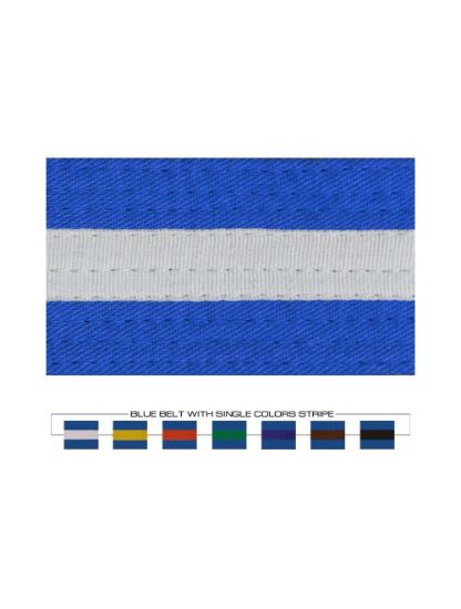 Picture of BLUE BELT WITH COLORS STRIPES