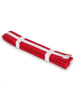 Picture of RED BELT WITH COLORS STRIPES