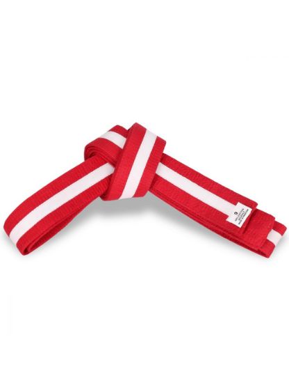 Picture of RED BELT WITH COLORS STRIPES