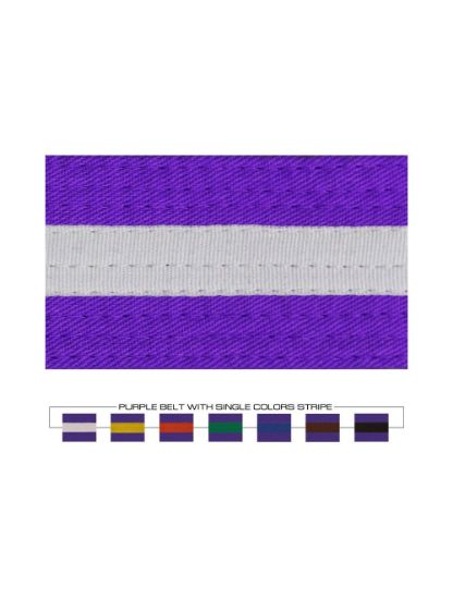 Picture of PURPLE BELT WITH COLORS STRIPES