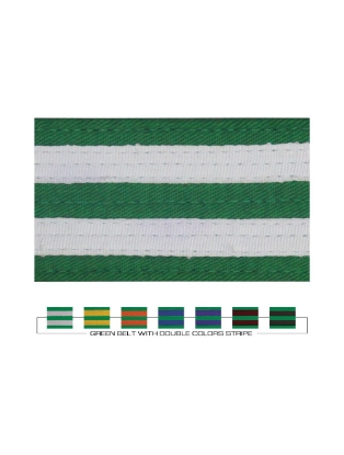 Picture of GREEN BELT WITH 2 STRIPES