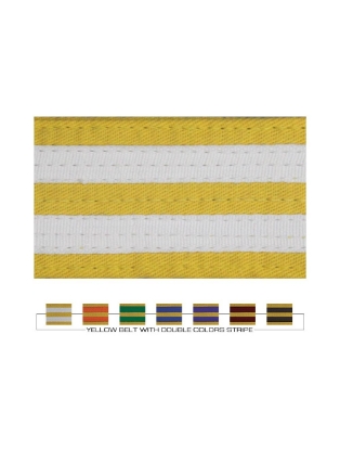 Picture of YELLOW BELT WITH 2 STRIPES