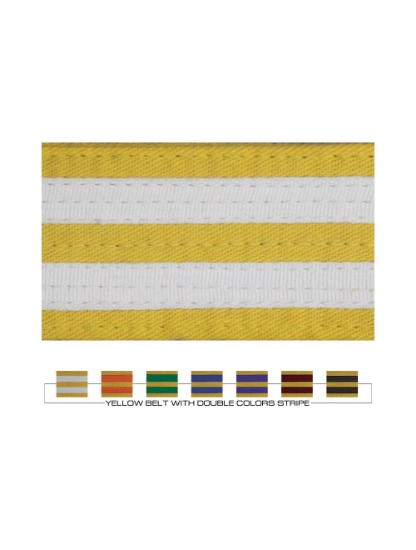Picture of YELLOW BELT WITH 2 STRIPES