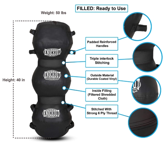 Picture of GRAPPLING DUMMY/GROUND AND POUND BAG FILLED 45LBS