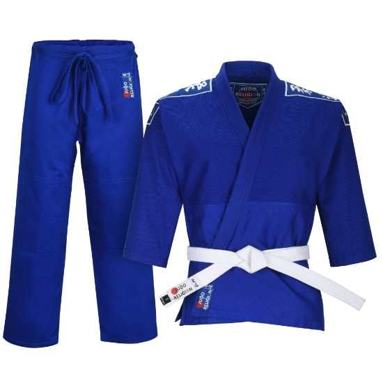 Picture of JUDO RELIGION UNIFORM 450 & 550 GSM BLUE