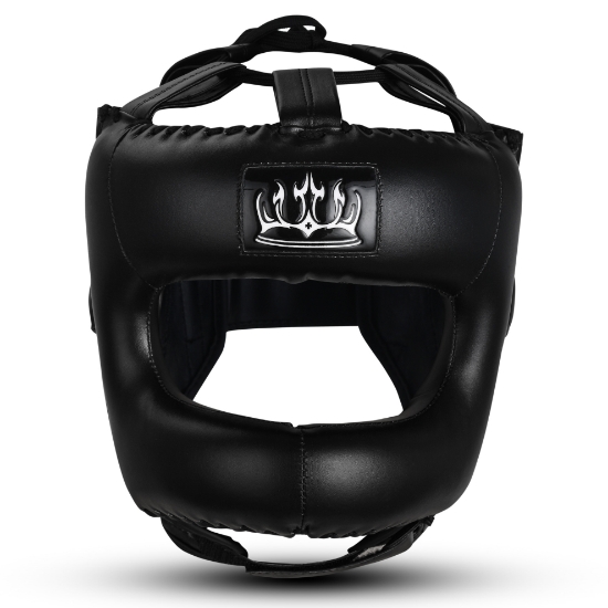 Picture of BOXING HEAD GUARD WITH NOSE BAR BLACK