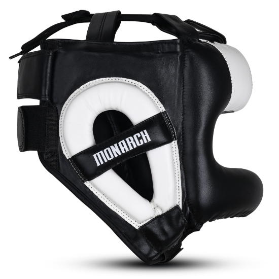 Picture of BOXING HEAD GUARD WITH NOSE BAR WHITE