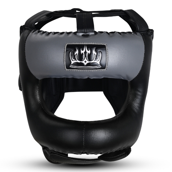 Picture of BOXING HEAD GUARD WITH NOSE BAR GREY