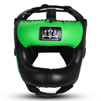 Picture of BOXING HEAD GUARD WITH NOSE BAR GREEN