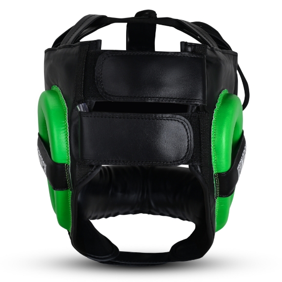 Picture of BOXING HEAD GUARD WITH NOSE BAR GREEN