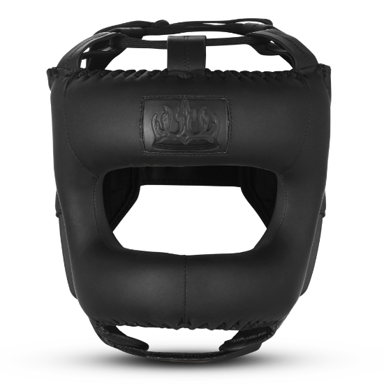 Picture of BOXING HEAD GUARD WITH NOSE BAR MATTE BLACK