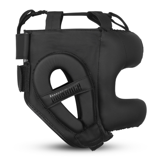 Picture of BOXING HEAD GUARD WITH NOSE BAR MATTE BLACK