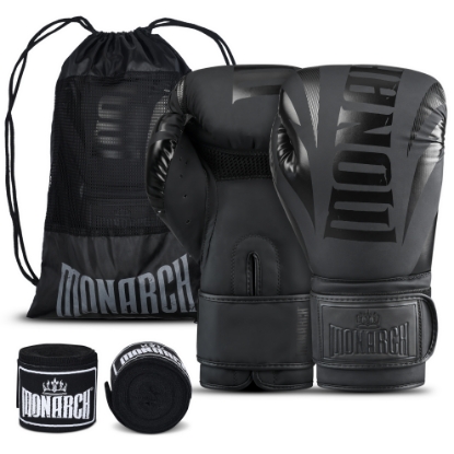Picture of MONARCH BOXING GLOVES SET BLK/BLK