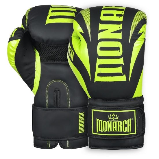 Picture of MONARCH BOXING GLOVES SET BLK/GRN