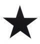 STAR PATCH BLACK 3″