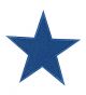 STAR PATCH BLUE 3″