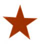 STAR PATCH ORANGE 3″