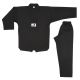 LIGHTWEIGHT TKD BLACK UNIFORM 6OZ