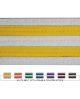 WHITE BELT WITH COLORS DOUBLE STRIPES