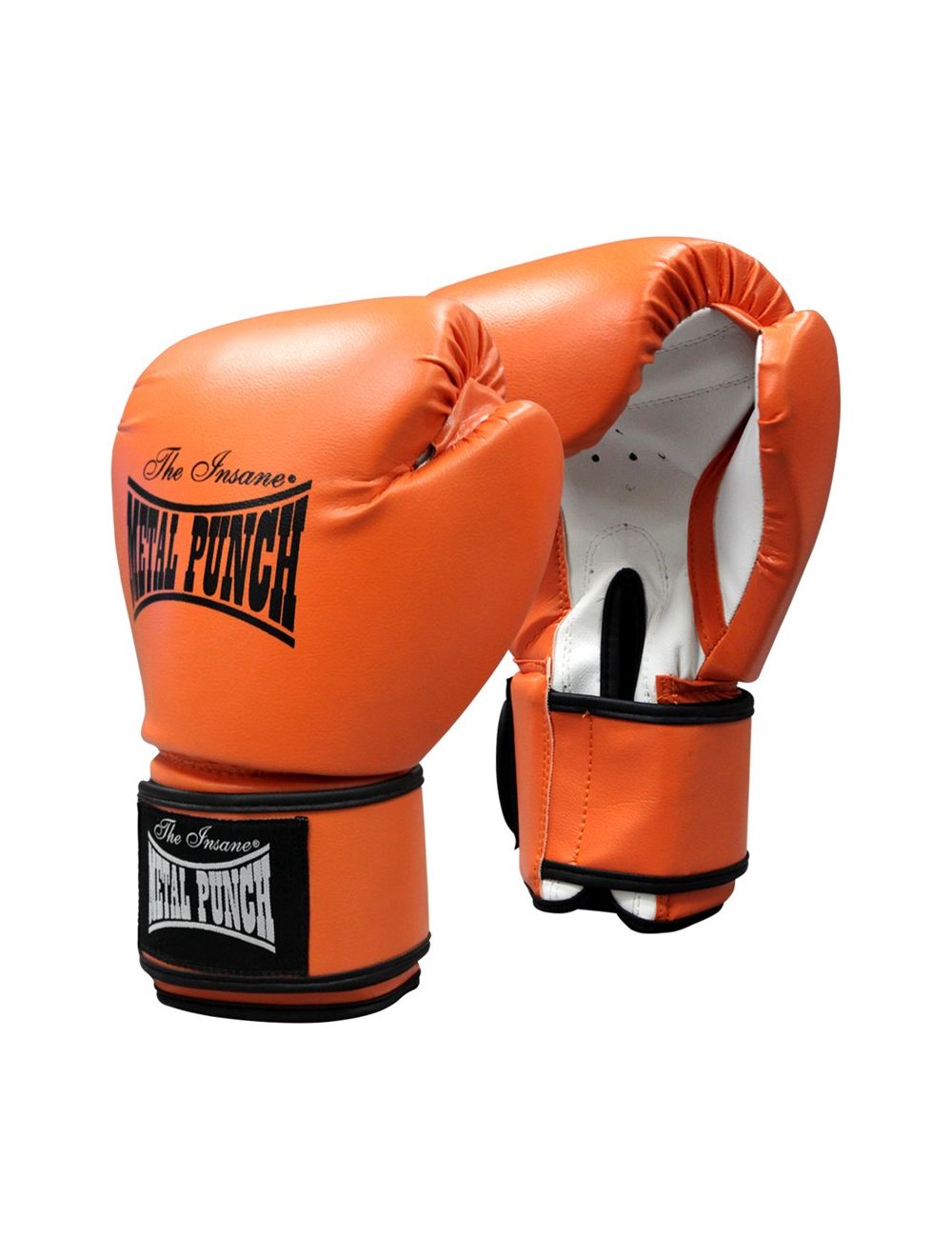 METAL PUNCH BOXING GLOVES ORANGE WHITE