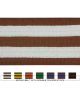 BROWN BELT WITH COLORS DOUBLE STRIPES